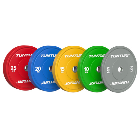 OBCIĄŻENIE TALERZ TUNTURI PLATINUM BUMPER PLATE CZERWONY, 25 KG