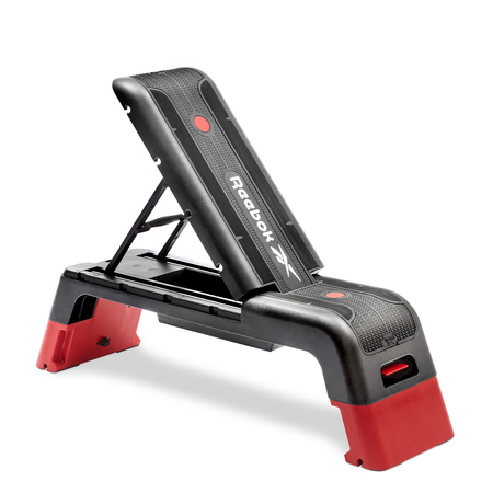 ŁAWKA TRENINGOWA I STEP 2W1 REEBOK DECK - CZERWONY
