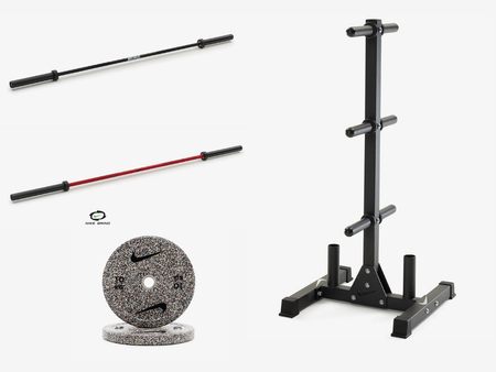 ZESTAW NIKE STOJAK + GRYFY + OBCIĄŻENIA