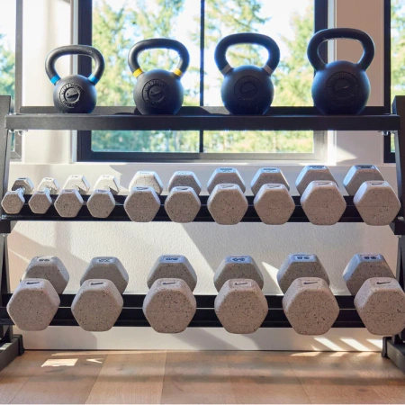 Zestaw Nike Grind: stojak+ kettlebelle+ hantle