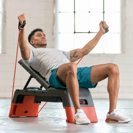 ZESTAW FITNESS: ŁAWKA I STEP 2w1 REEBOK + GUMY TUNTURI