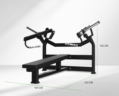 TUNTURI PLATINUM – STACJA POZIOMEGO WYCISKANIA NA KLATKĘ PIERSIOWĄ – SERIA V