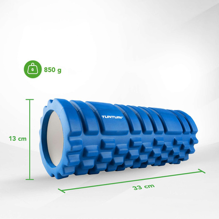 ROLLER  WAŁEK DO MASAŻU 33CM TUNTURI NIEBIESKI