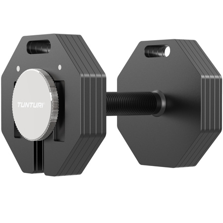 ZESTAW 2 HANTLI REGULOWANYCH TUNTURI RAPID ADJUSTABLE DUMBBELL - 20 KG