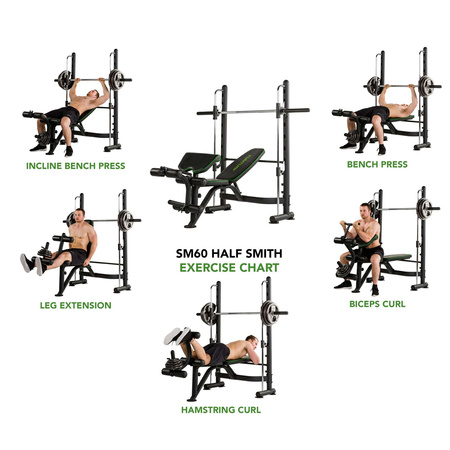 Maszyna Smitha Suwnica z ławeczką Tunturi SM60