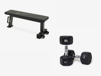 Zestaw Treningowy Nike – Ławka + 3 Pary Hantli (5, 10, 15kg)