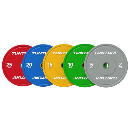 OBCIĄŻENIE TALERZ TUNTURI PLATINUM BUMPER PLATE SZARY, 5 KG