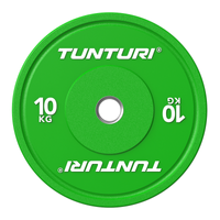OBCIĄŻENIE TALERZ TUNTURI PLATINUM BUMPER PLATE ZIELONY, 10 KG