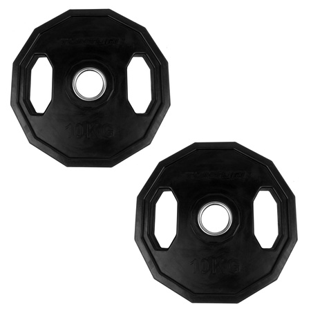 Talerz Olimpijski Gumowany Tunturi 10kg Zestaw 2 szt.