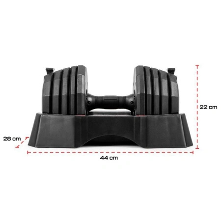 STOJAK + HANTLE GYMSTICK QUICK-LOCK 2 x 22,5 KG