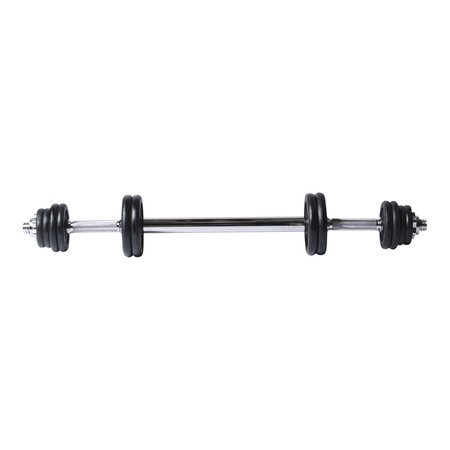 ZESTAW TUNTURI: ŁAWKA + SZTANGA + HANTLE 3W1 20KG