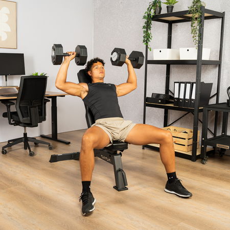 ZESTAW 2 HANTLI REGULOWANYCH TUNTURI RAPID ADJUSTABLE DUMBBELL - 20 KG